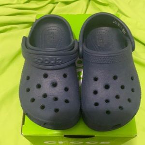 Toddler blue crocs